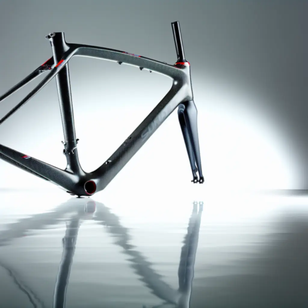 Prémium kerékpár részletei, high-tech bemutatóteremben